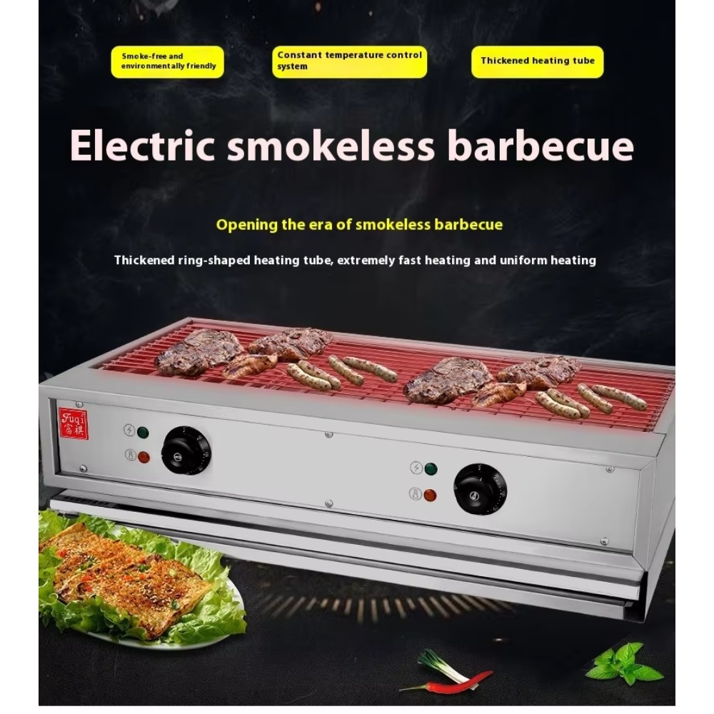 Camping Cooking Electric - Machine à snacks en acier inoxydable,