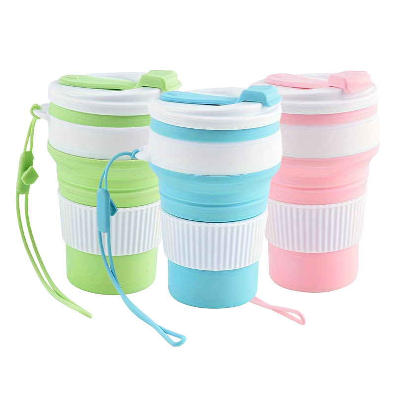 Camping Cooking Pot - Gobelet de voyage pliable en silicone,