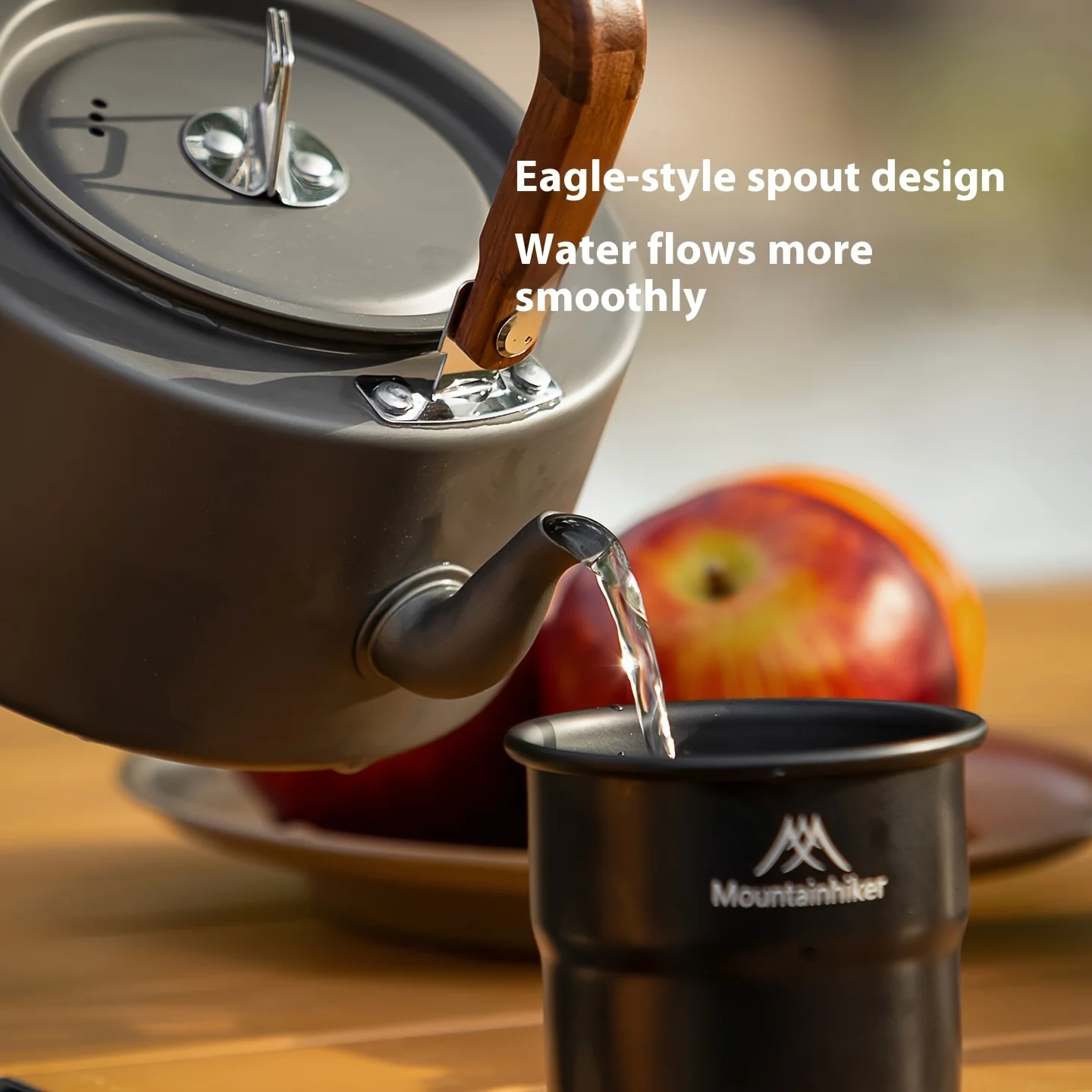 Camping Cooking Set 2 Person - Bouilloire de camping MOUNTAINHIKER en alliage