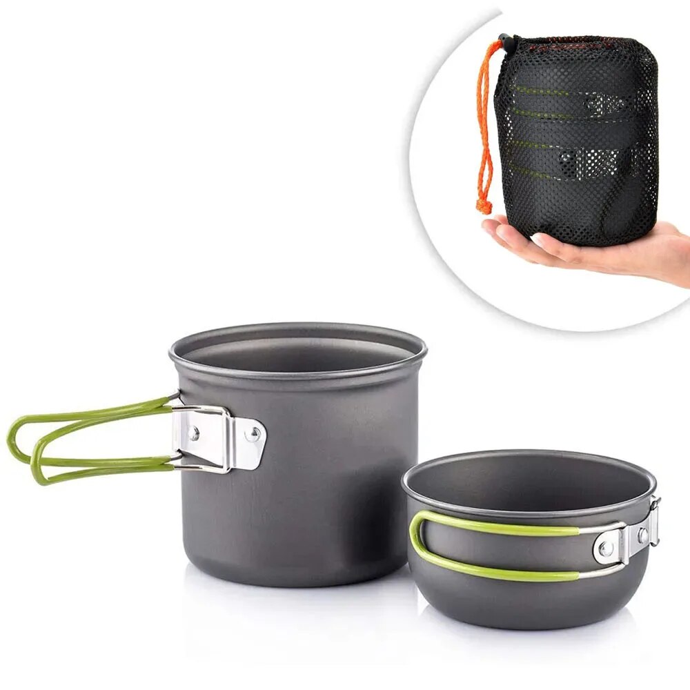 Camping Cooking Set 2 Person - Ustensiles de cuisine de Camping, Kit