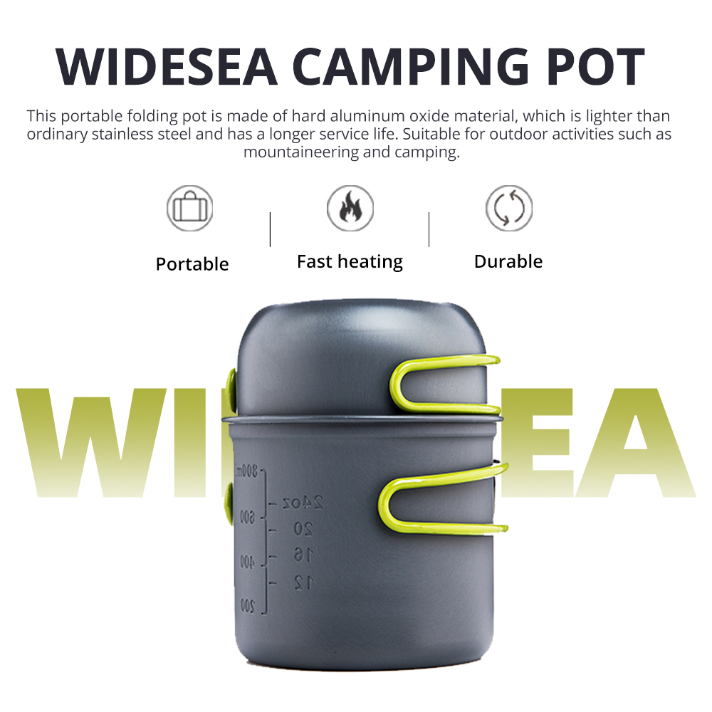 Camping Cooking Set 2 Person - Ensemble de cuisine de camping ultraléger