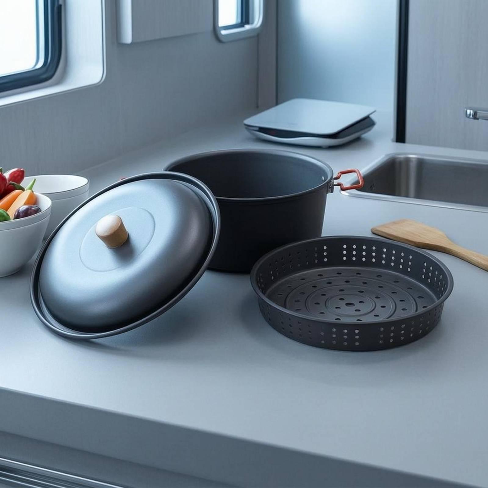 Camping Cooking Vessel - Marmite de cuisson portable en alliage