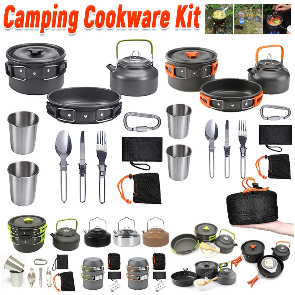 Camping Cooking Kettle - Kit de cuisine de camping, bouilloire,