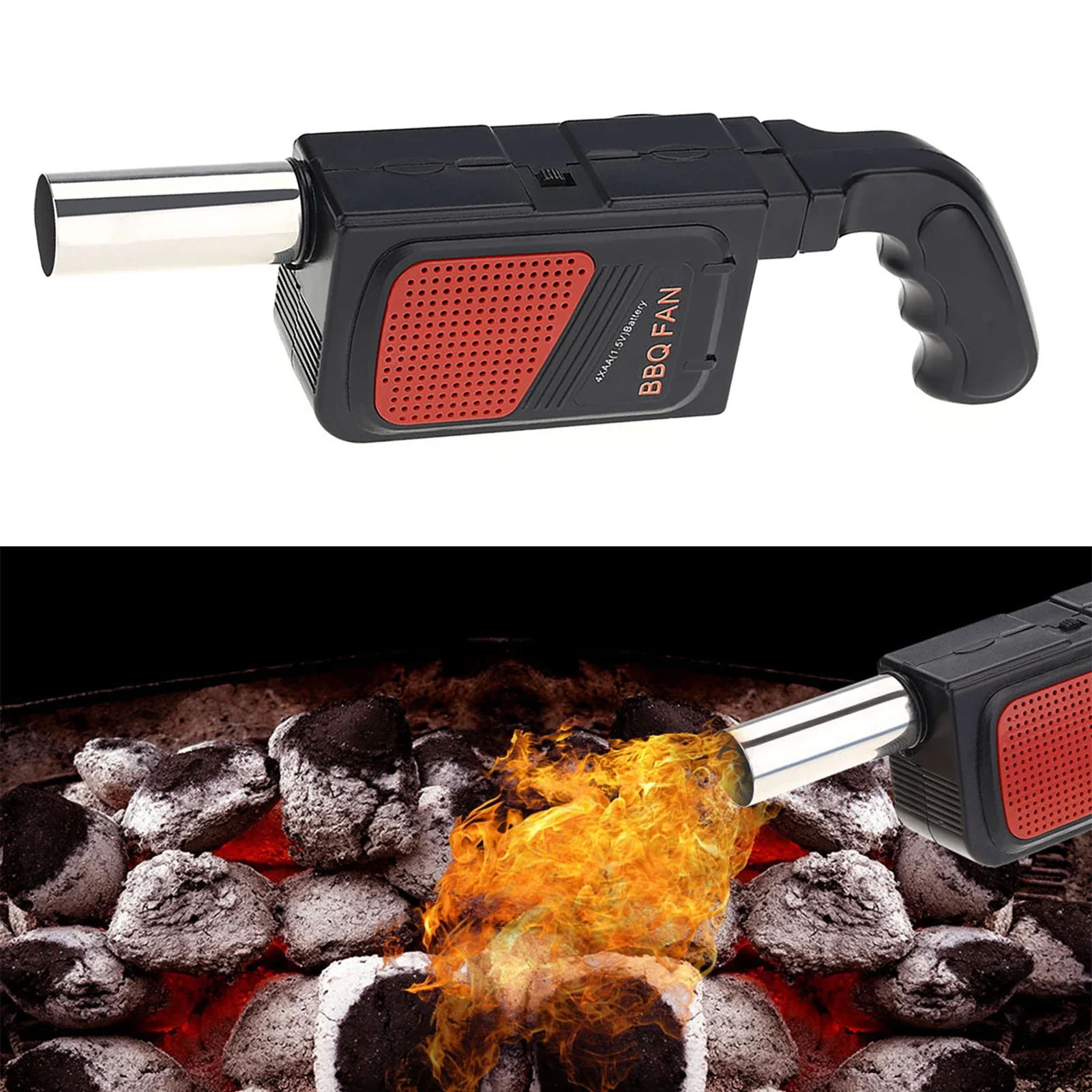 Camping Cooking Tools - Ventilateur électrique portable pour barbecue, souffleur