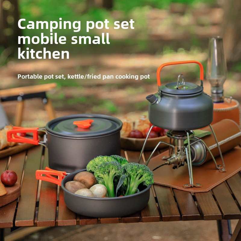 Camping Cooking Set 2 Person - Batterie de cuisine de Camping en