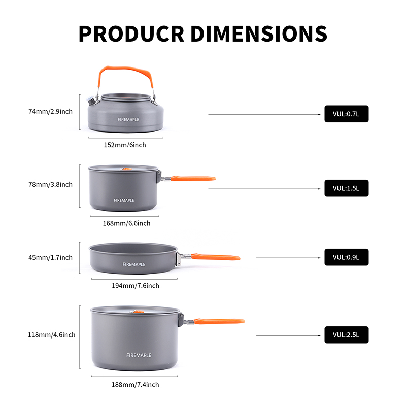 Fire Maple – ensemble d'ustens - Camping Cooking Set 2 Person avis et prix