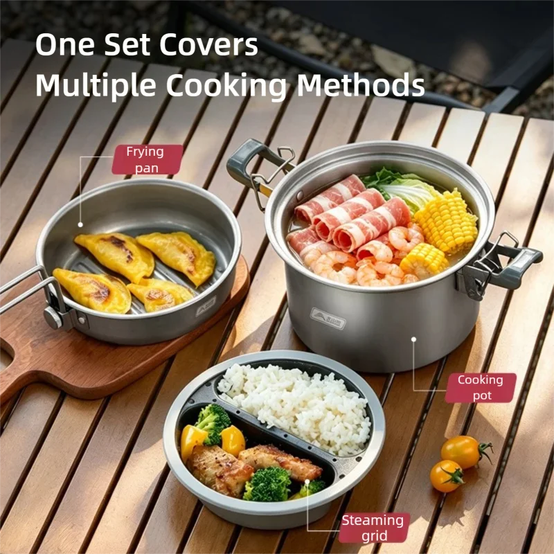 BISINNA Micro-cuiseur à pressi - Camping Cooking Set 2 Person avis et prix