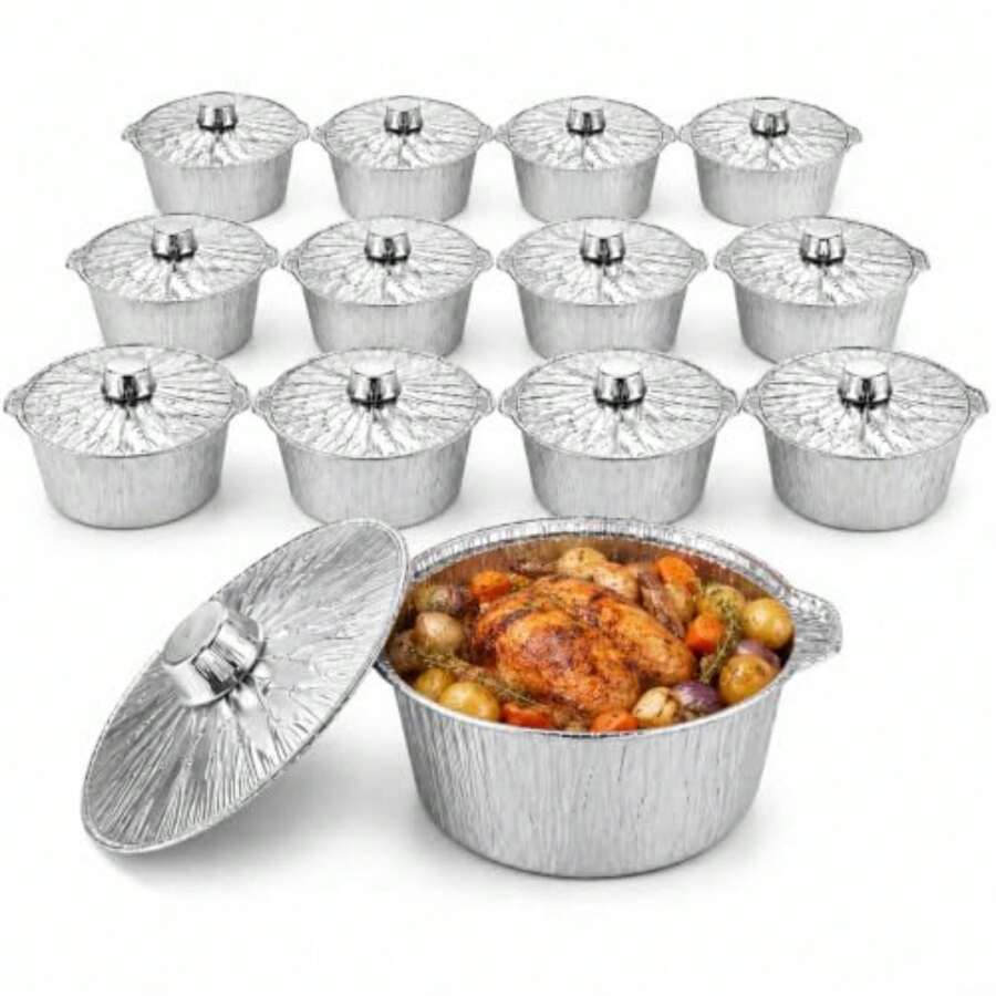 Lot de 12 casseroles jetables  - Camping Cooking Pot avis et prix