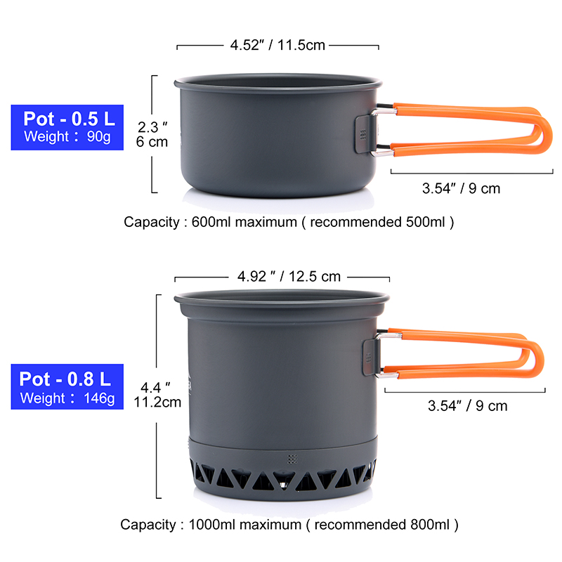 Widesea – ensemble d'ustensile - Camping Cooking Set 2 Person avis et prix