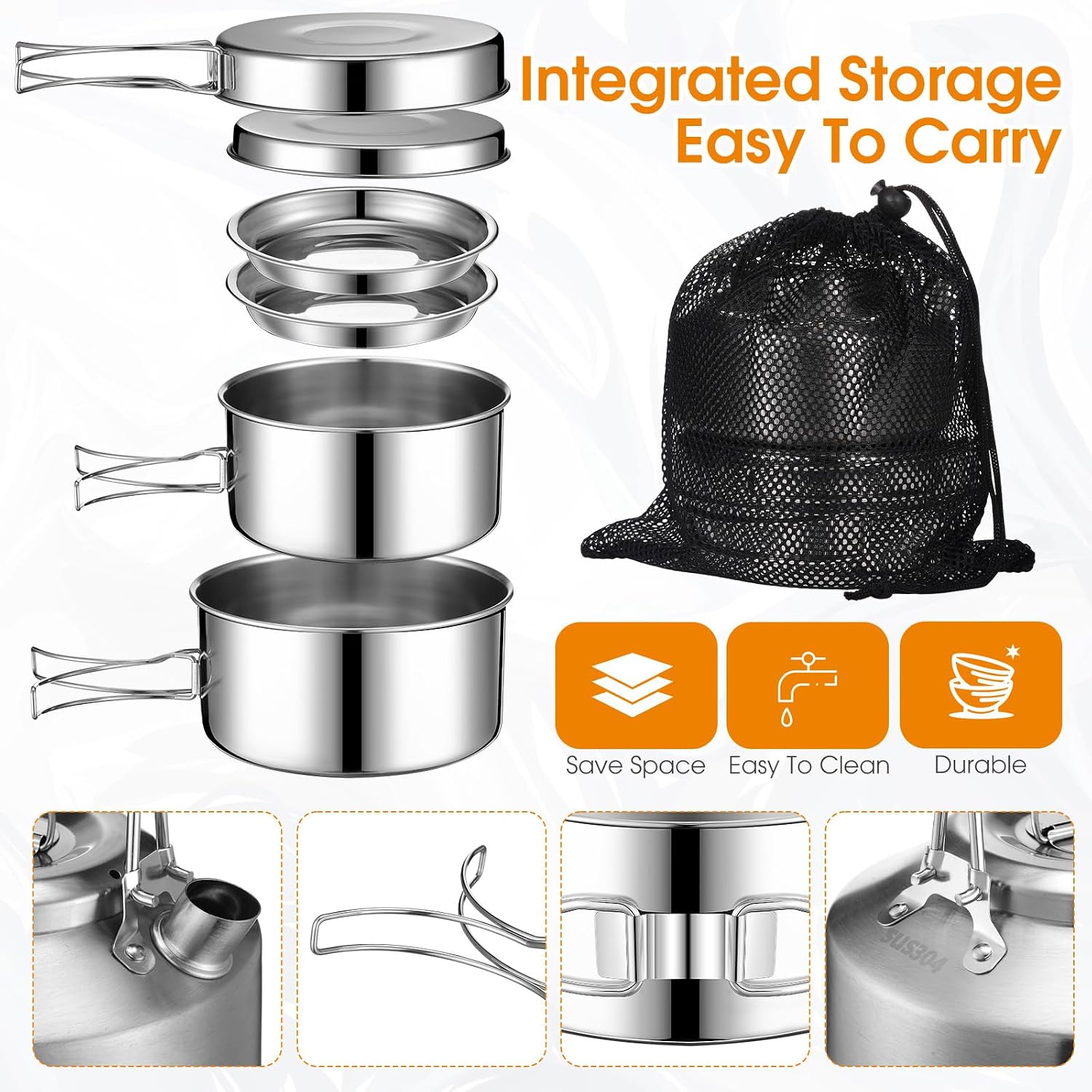 Nouvelle version 2026 Funnymoo - Camping Cooking Mess Kit avis et prix