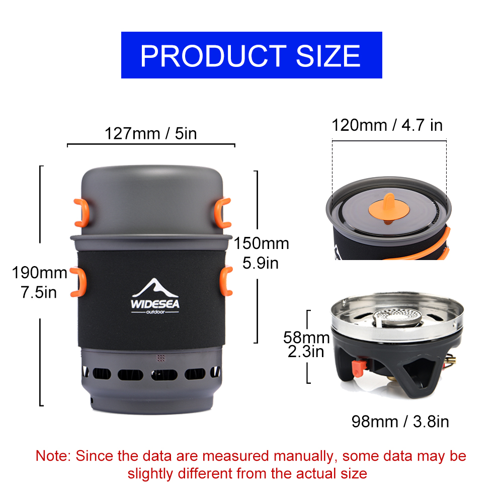 Widesea – système de cuisine d - Camping Cooking Set 2 Person avis et prix