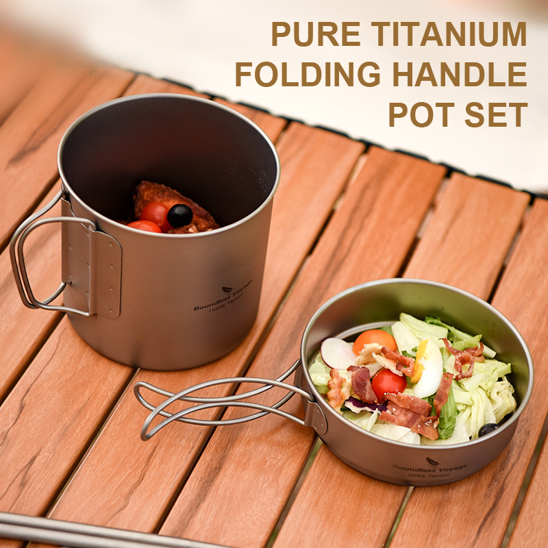 Ensemble de casseroles à poign - Camping Cooking Pots And Pans Set avis et prix