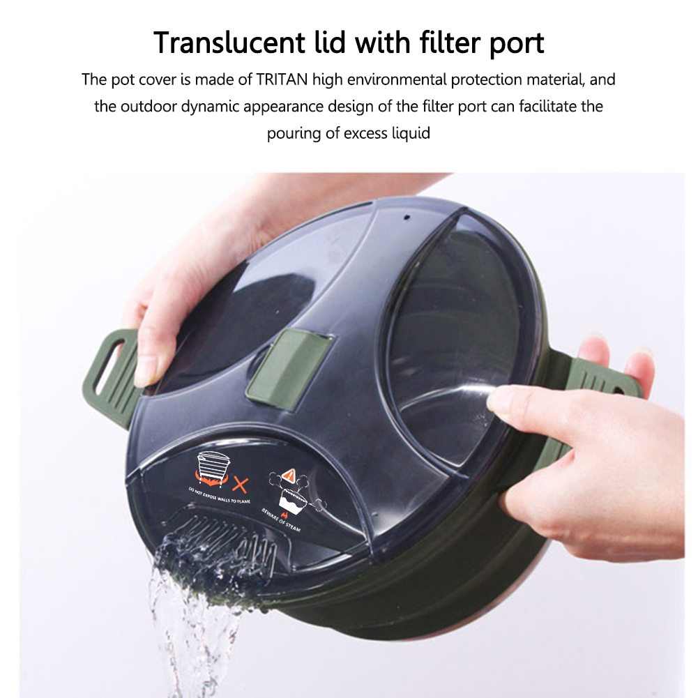 Bouilloire pliante en silicone - Camping Cooking Kettle avis et prix