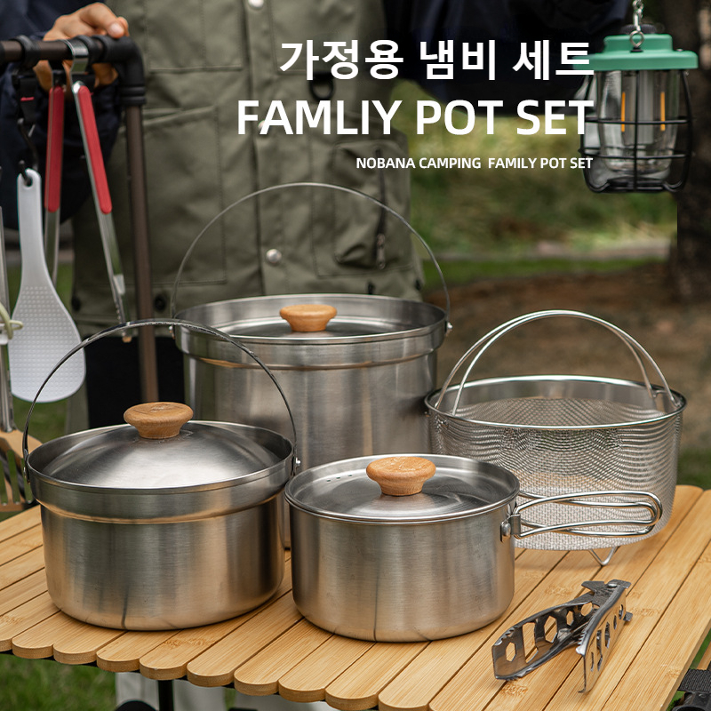 NOBANA plus récent ensemble de - Camping Cooking Kettle avis et prix