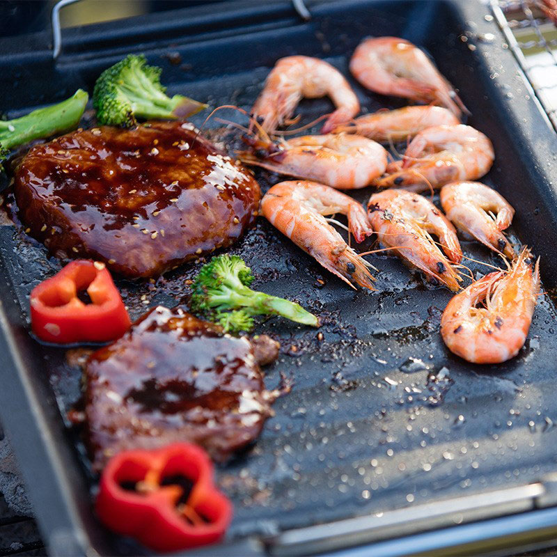 Poêle à griller carrée épaisse - Camping Cooking Pot avis et prix