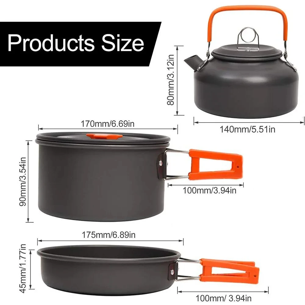 Kit de cuisine de camping, ens - Camping Cooking Set 2 Person avis et prix
