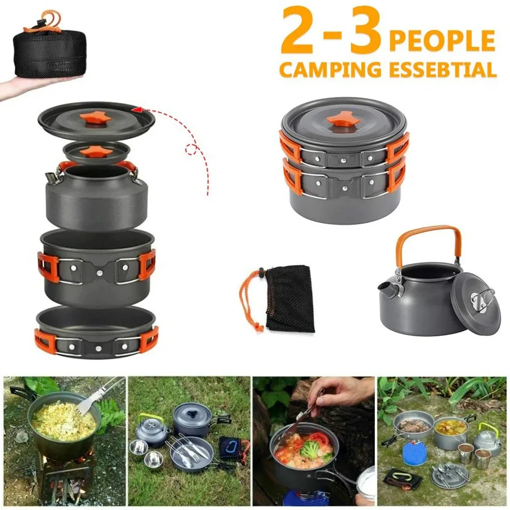 Kit de cuisine de camping, ens - Camping Cooking Set 2 Person avis et prix