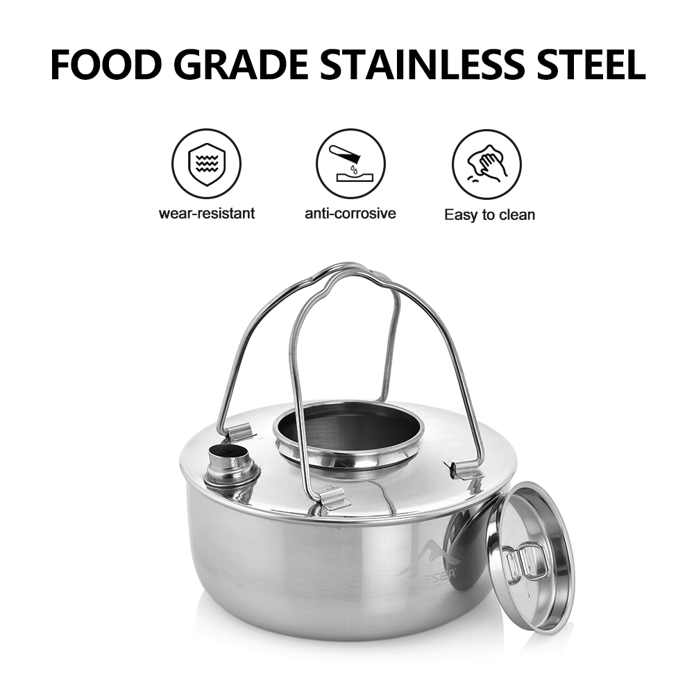 ESEA-Bouilloire portable en ac - Camping Cooking Kettle avis et prix