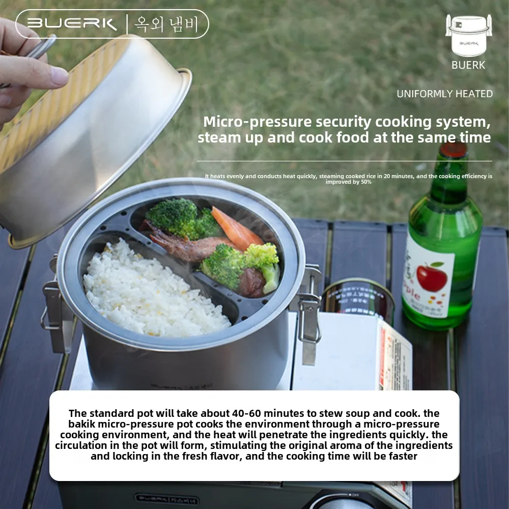 Marmite à la vapeur et à frire - Camping Cooking Tools avis et prix