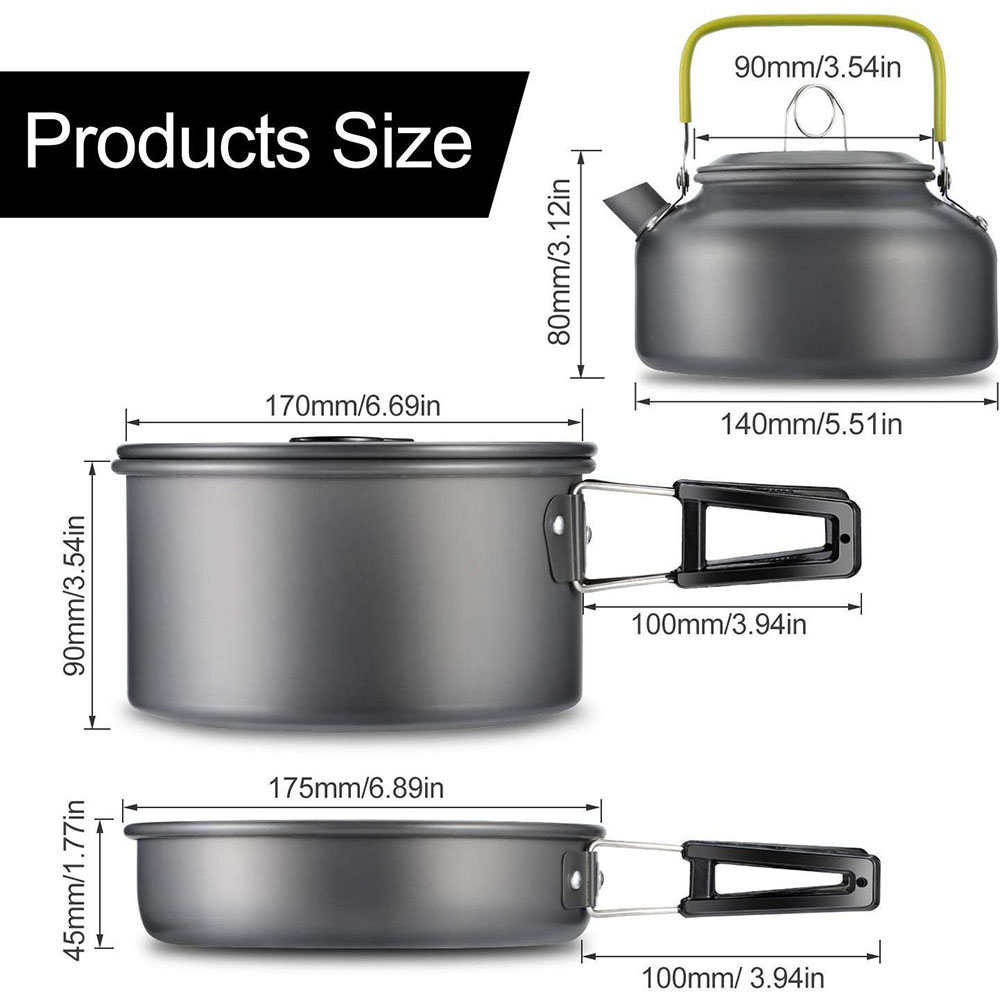 Ensemble de cuisine de camping - Camping Cooking Set 2 Person avis et prix