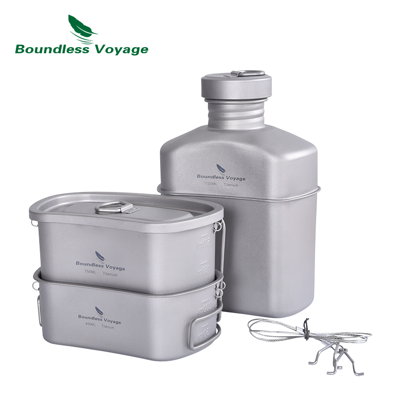 Boundless Voyage-Ensemble de c - Camping Cooking Mess Kit avis et prix